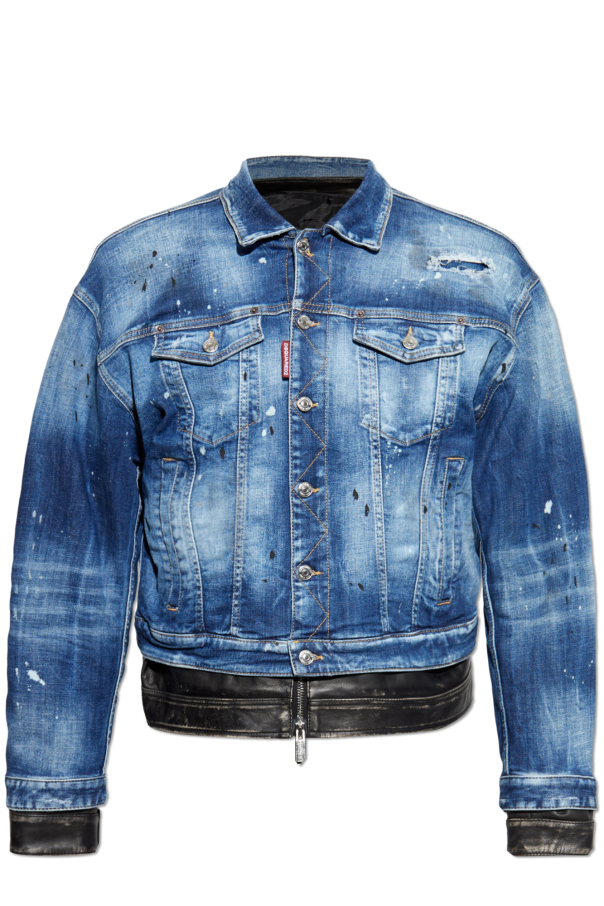 Double denim-leather jacket, zdjęcie 1 Double denim-leather jacket od Dsquared2