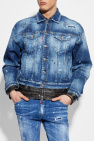 Dsquared2 BLUE Double denim-leather jacket
