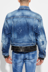 Dsquared2 BLUE Double denim-leather jacket