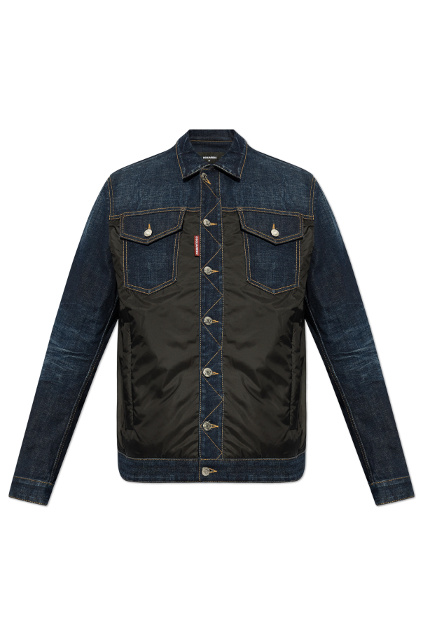 Jacket with combined materials, zdjęcie 1 Jacket with combined materials od Dsquared2