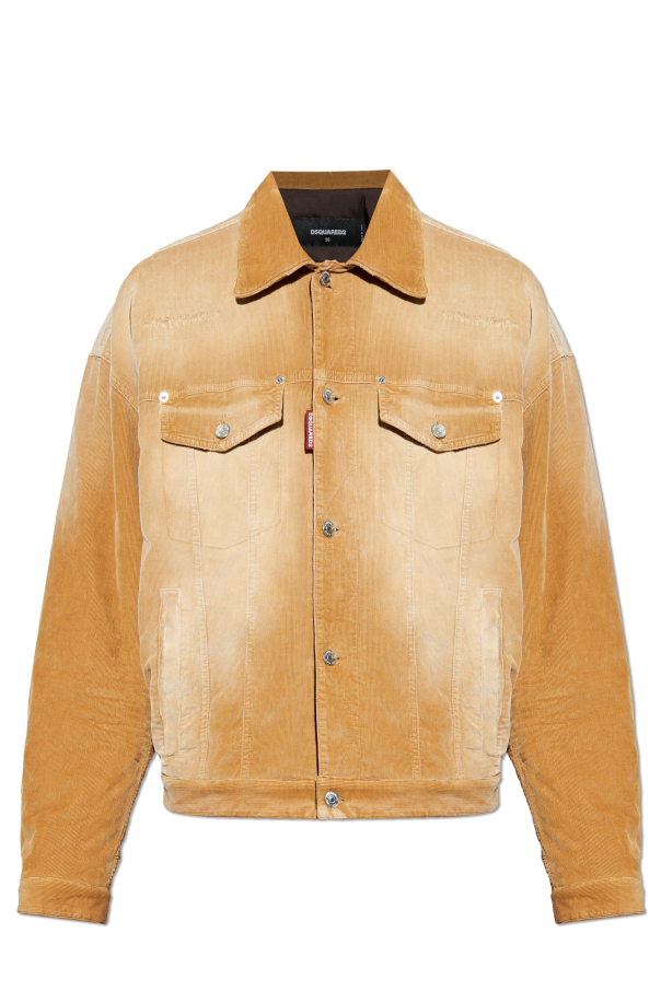 Corduroy jacket with logo od Dsquared2