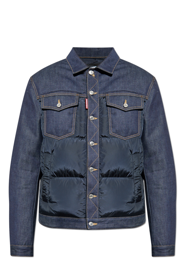 Jacket made of mixed fabrics od Dsquared2