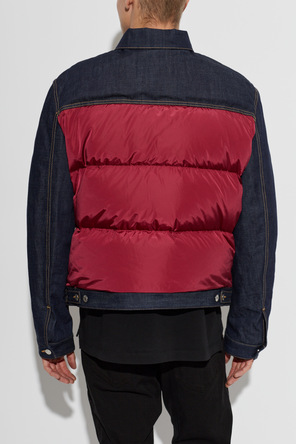 Dsquared2 Quilted jacket with mixed materials
