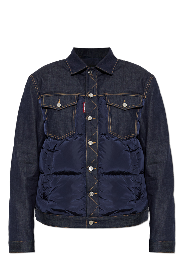 Quilted jacket made of combined materials od Dsquared2