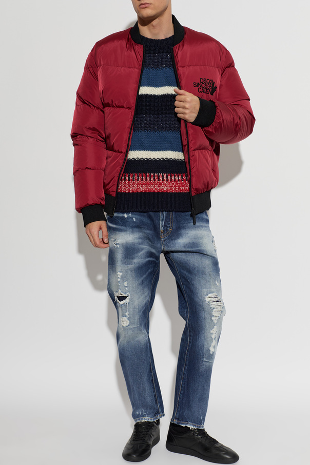 Dsquared2 Пухено яке тип „bomber“