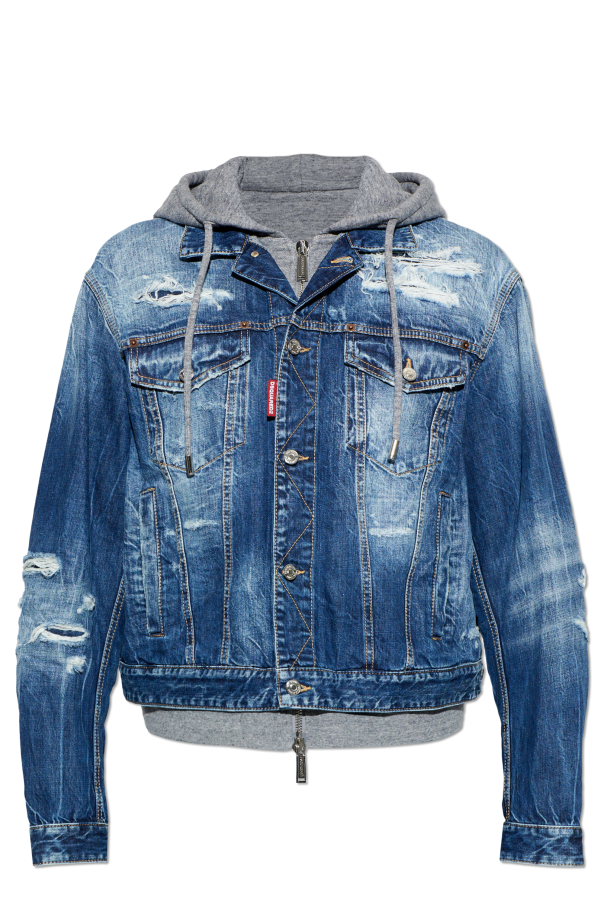 Denim jacket with vintage effect od Dsquared2