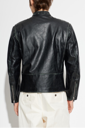 Dsquared2 Skórzana kurtka z kieszeniami
