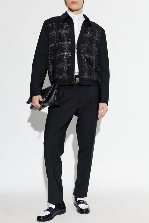 Dsquared2 Wool jacket with lurex thread