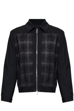 Wool jacket with lurex thread