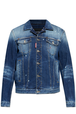 Denim jacket with 'vintage' effect