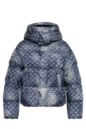 Puffer jacket with monogram