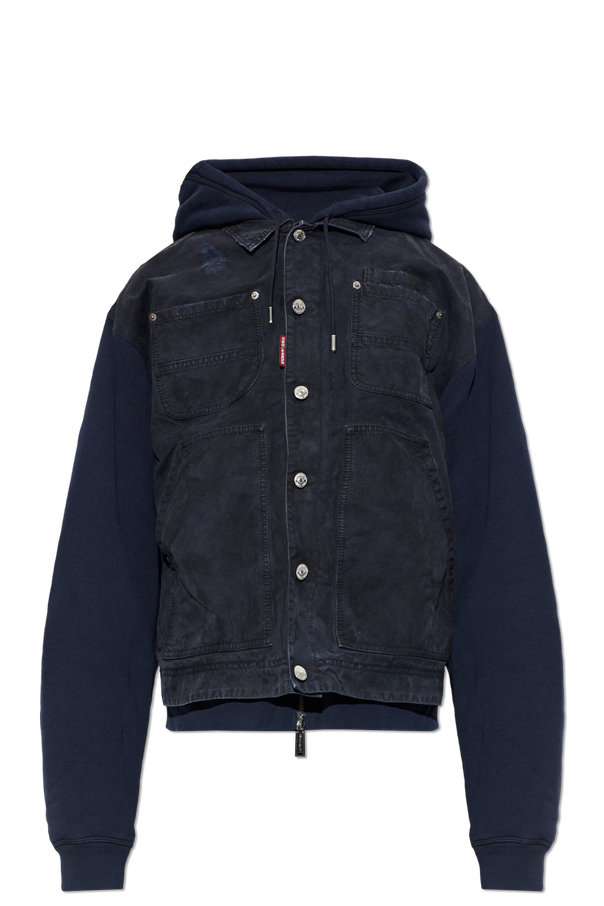 Denim jacket with hood od Dsquared2