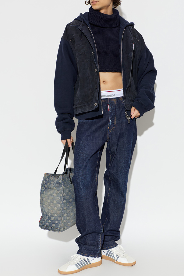 Dsquared2 Denim jacket with hood