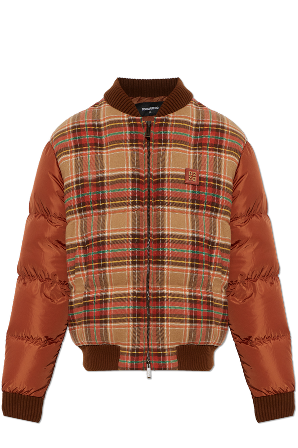 Puffer jacket with logo patch od Dsquared2