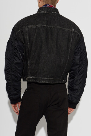 Dsquared2 Bomber jacket made from mixed materials