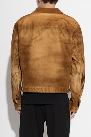 Dsquared2 Jeansowa kurtka z wyszytym logo