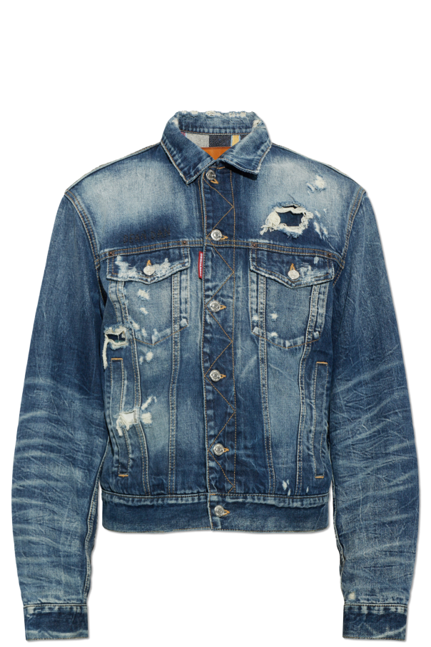 ‘vintage’ denim jacket od Dsquared2