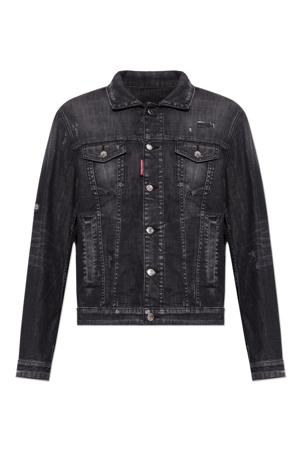 Denim jacket with a vintage effect od Dsquared2