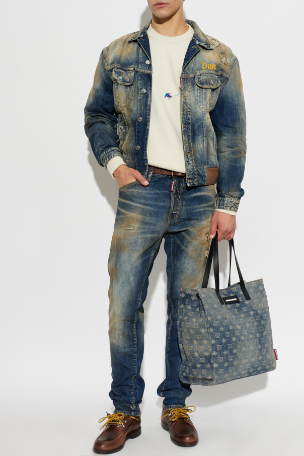 Dsquared2 Džínsová bunda s efektom ‘vintage’