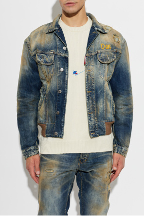 Dsquared2 Džínsová bunda s efektom ‘vintage’