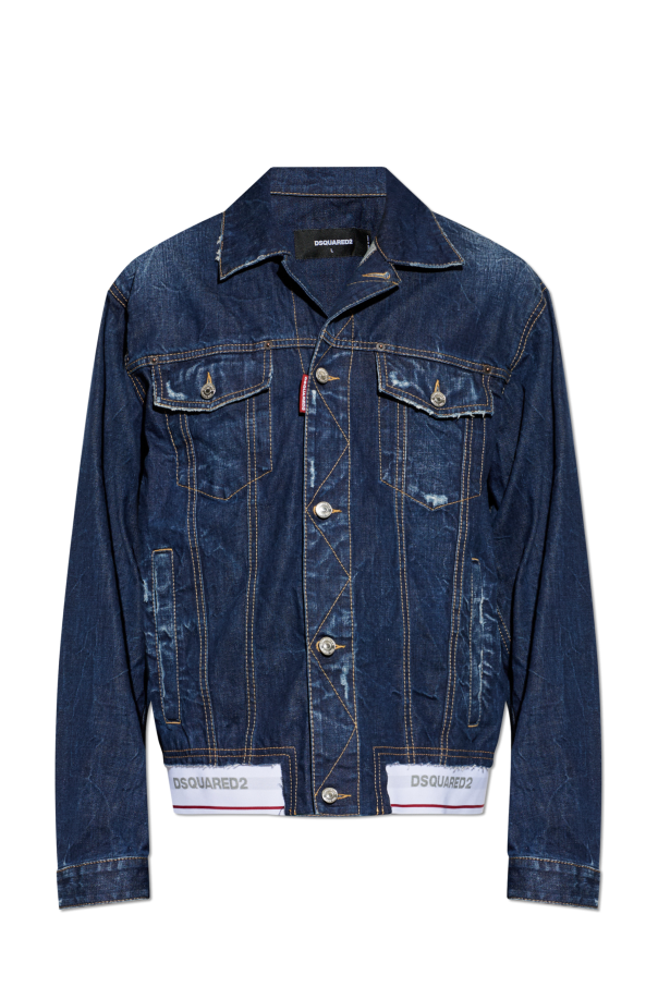 Denim jacket with vintage effect od Dsquared2