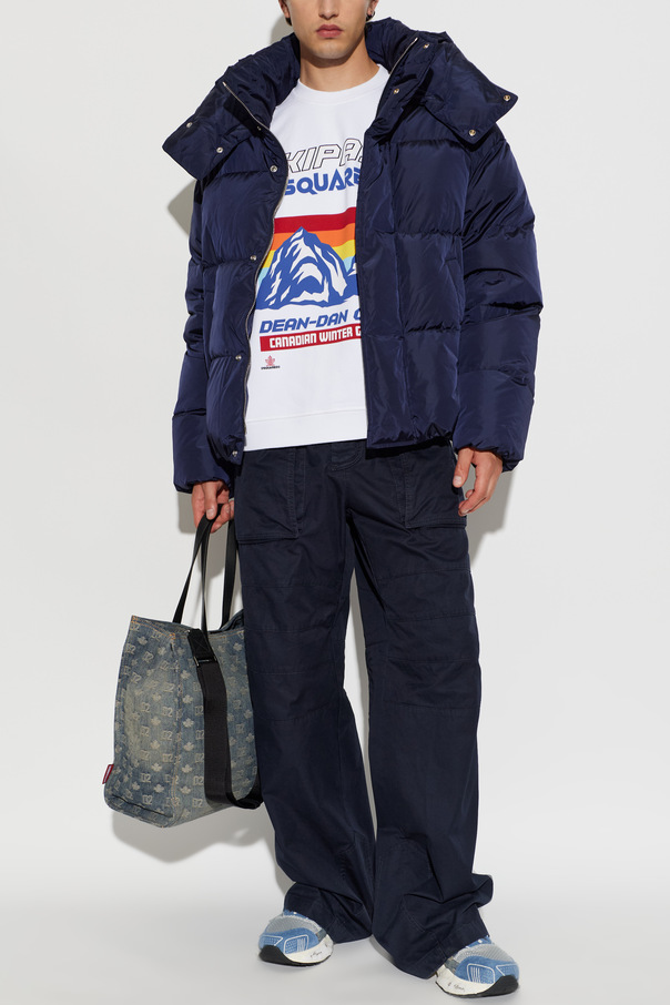 Dsquared2 Quilted jacket with detachable hood