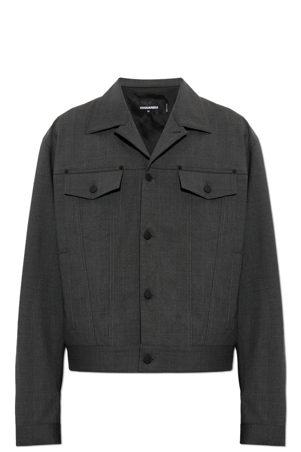 Wool jacket with logo od Dsquared2