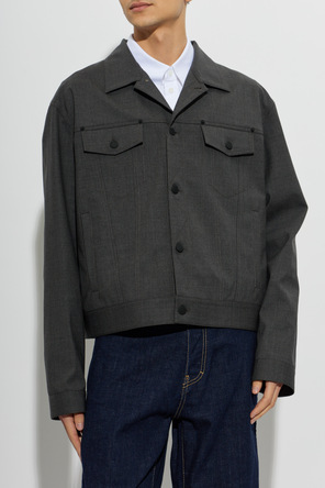 Dsquared2 Casaco de lã com logótipo