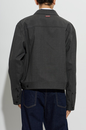 Dsquared2 Casaco de lã com logótipo