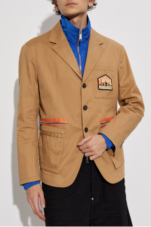 Dsquared2 Cotton blazer with appliqués