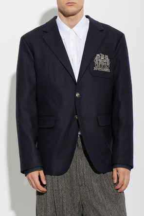 Dsquared2 Wool blazer with embroidered logo