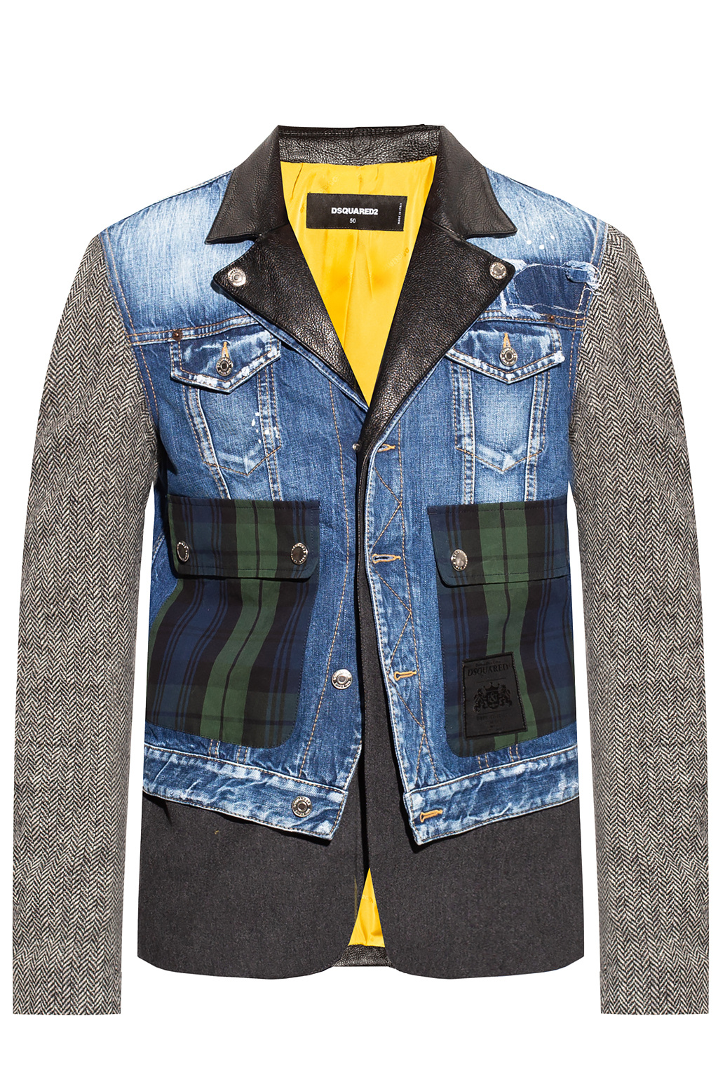 Dsquared2 Jacket in contrasting fabrics