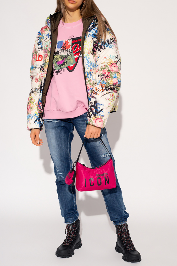 JmksportShops, Women's Clothing, Dsquared2 'Granny's Flower' quilted  jacket