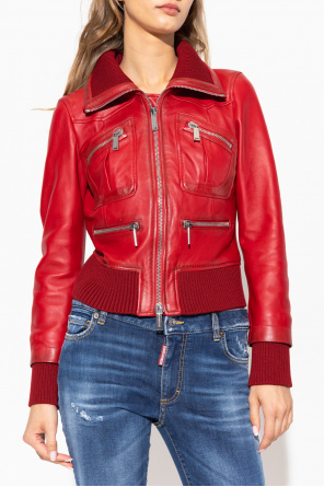 Dsquared2 Leather wilson jacket