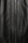 Dsquared2 BLACK Leather bomber jacket