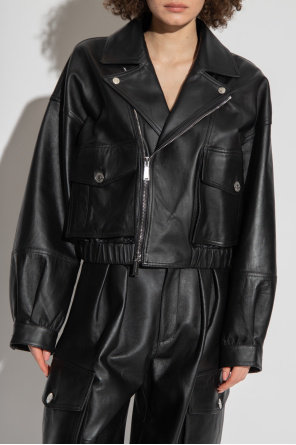 Dsquared2 Leather Haculla jacket