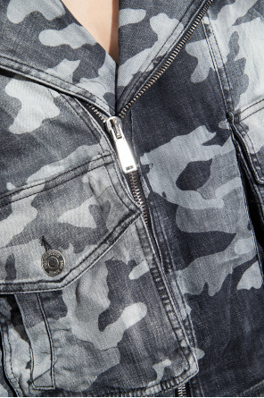 Dsquared2 Denim jacket with camo motif