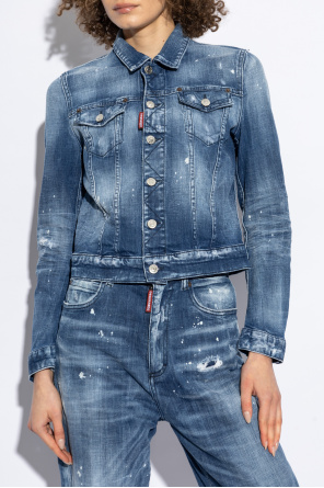 Dsquared2 Denim jacket with vintage effect