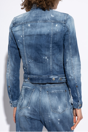 Dsquared2 Denim jacket with vintage effect