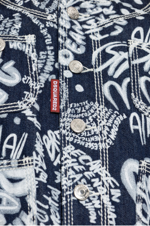 Dsquared2 Denim jacket with print