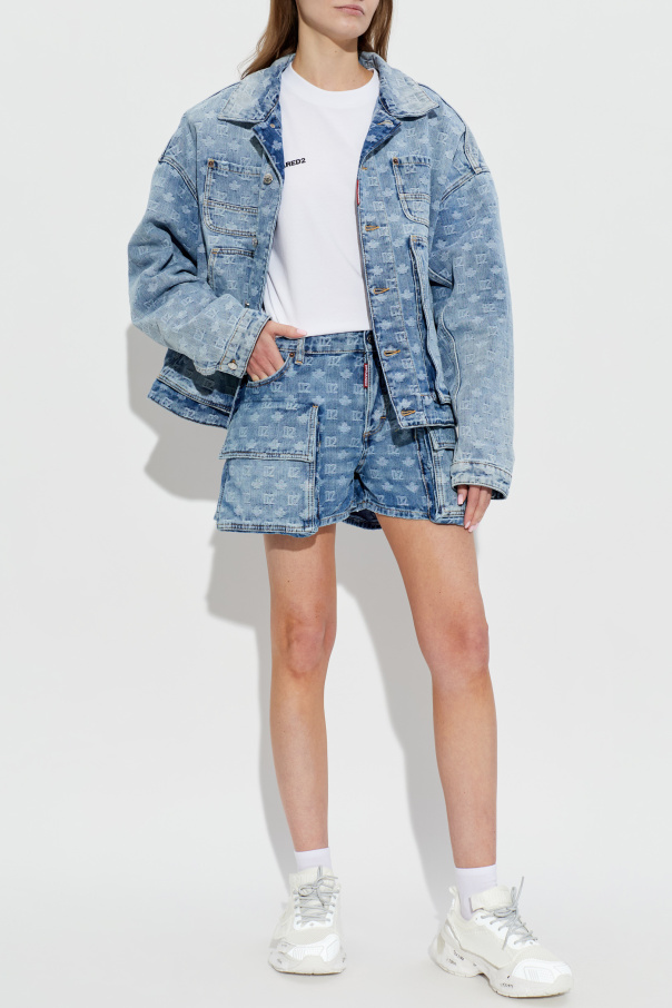 Dsquared2 Denim jacket with monogram