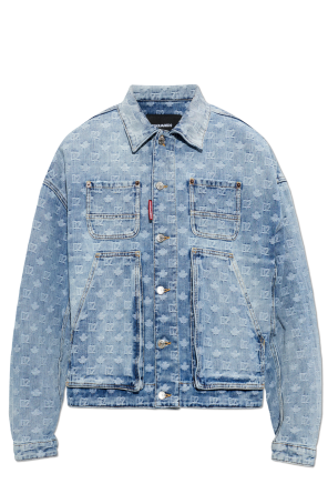 Denim jacket with monogram