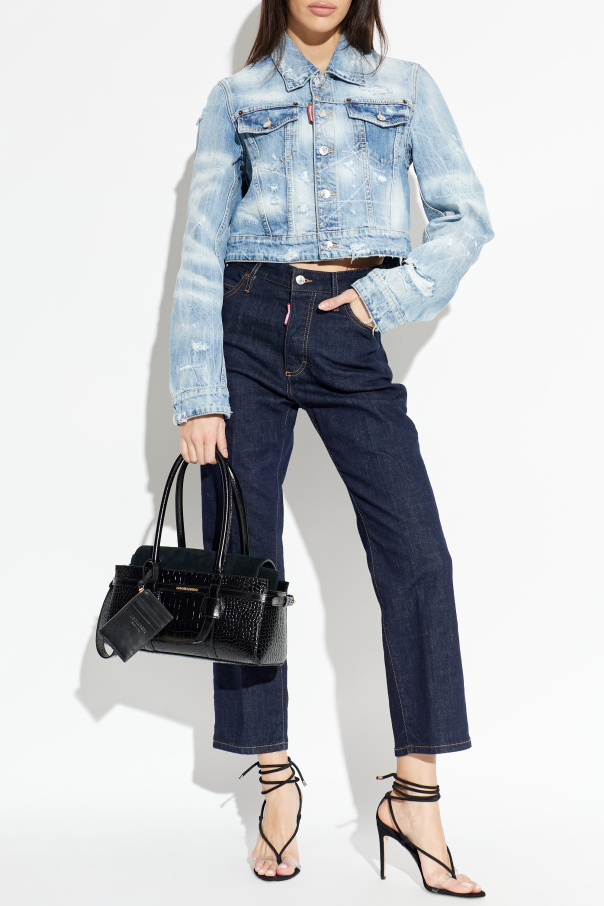 Dsquared2 Chaqueta vaquera con efecto vintage