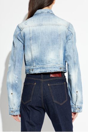 Dsquared2 Chaqueta vaquera con efecto vintage