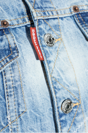 Dsquared2 Chaqueta vaquera con efecto vintage