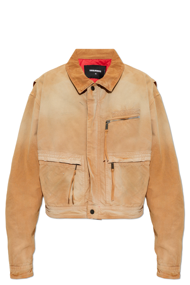 Denim jacket with logo od Dsquared2