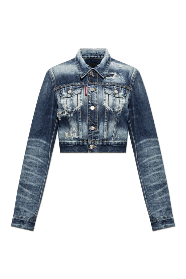 Denim jacket with vintage effect od Dsquared2
