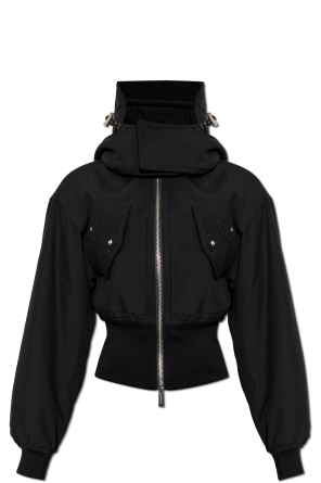 Insulated jacket with detachable hood