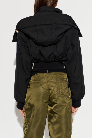 Dsquared2 Ocieplana kurtka z odpinanym kapturem