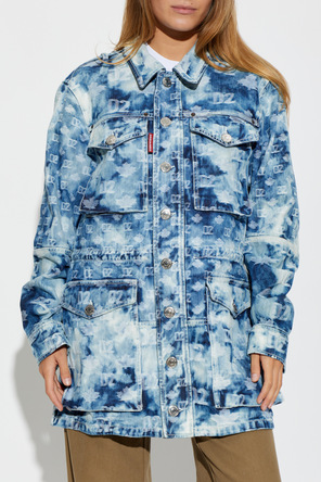 Dsquared2 Jeansowa kurtka z monogramem